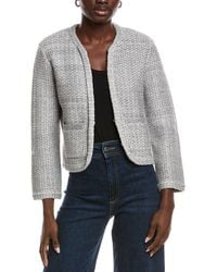 Maje - Tweed Wool-Blend Cardigan - Lyst