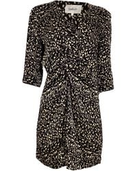 Ba&sh - Erika Twisted Printed Mini Dress - Lyst