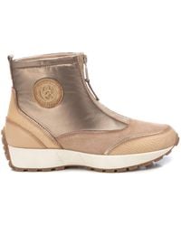 Xti - Carmela Leather Collection Sneaker Booties By - Lyst