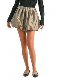 Miou Muse - Taffeta Bubble Mini Skirt - Lyst