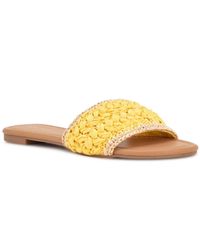 Nine West - Beehiv Slip On Mules Slide Sandals - Lyst