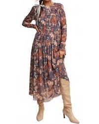 Listicle - Asymmetrical Cinched Floral Maxi Dress - Lyst