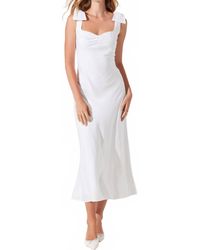 Astr - Kateleya Bow Detail Midi Dress - Lyst