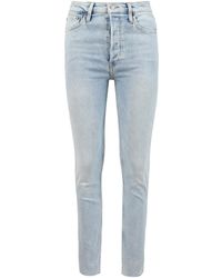 RE/DONE - 90s High Rise Ankle Crop Jean - Lyst