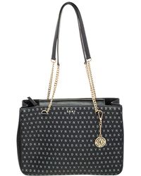 DKNY - Signature Leather Chain Tote - Lyst