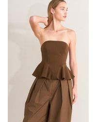 TRUEDAMES - Effortless Elegance Woven Tube Top - Lyst