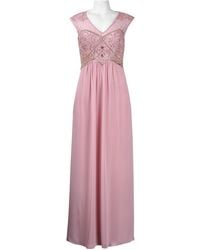 Sue Wong - Cap Sleeve Embellished A-Line Dress - Lyst