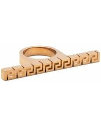 Versace - Greca Duster Ring - Lyst