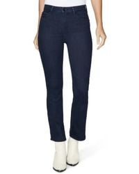 PAIGE - Cropped Mini Bootcut Cropped Jeans - Lyst