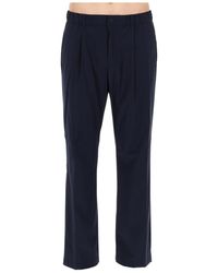 Herno - Tailored Wool-Blend Trousers With Structured Silhouette - Lyst