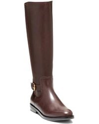 Cole Haan - Celestina Leather Knee High Riding Boots Zap1959 - Lyst