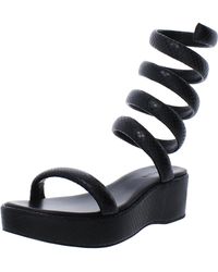 Cult Gaia - Gabi Leather Open Toe Platform Sandals - Lyst