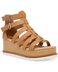 DV by Dolce Vita - Breva Strappy Buckle Wedge Heels - Lyst