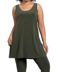 Sympli - Go To Tank Tunic Melange Top - Lyst
