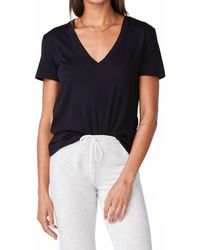 Monrow - Relaxed V-Neck Tee - Lyst