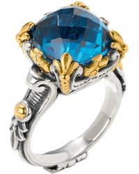 Konstantino - Anthos Sterling Silver 18k Yellow Gold & Spinel Ring Dmk2124-478 S7 - Lyst