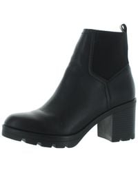 Naturalizer - Verney Leather Block Heel Ankle Boots - Lyst