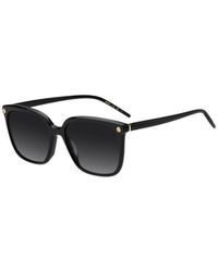 BOSS - Acetate Sunglasses With-Tone Double B Monograms - Lyst