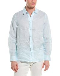 RAFFI - Mini Dobby Printed Linen Shirt - Lyst