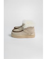 Max & Moi - Alpine Suede And Sheepskin Boot - Lyst