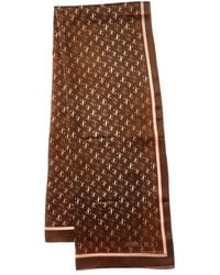 Jimmy Choo - Logo Silk Scarf - Lyst