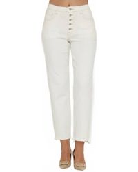 Bianco - Brenda Button Jeans - Lyst