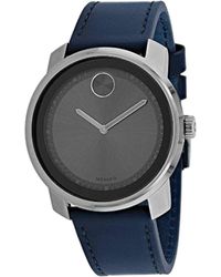 Movado - Bold 3600673 Trend Grey Dial Blue Band Quartz Watch - Lyst