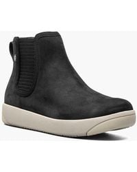 Bogs - Kicker 72777-009 Boot Leather Round Toe Chelsea Jobb2062 - Lyst
