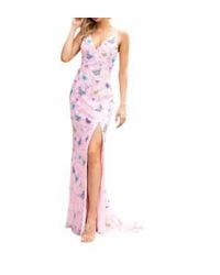 Primavera - V-Neck Beaded Butterfly Prom Gown - Lyst