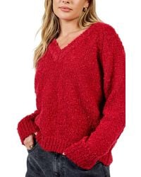 Sadie & Sage - Limelight V Neck Sweater - Lyst