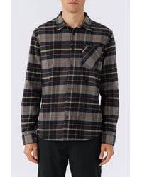 O'neill Sportswear - Redmond Plaid Stretch Flannel Shirt - Lyst