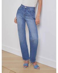 L'Agence - Jones Ultra High Rise Stovepipe Jean - Lyst