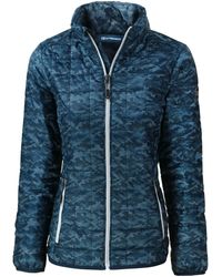 Cutter & Buck - Rainier Primaloft Eco Insulated Full Zip Printed Puffer Jacket - Lyst