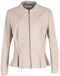 BOSS - Zip Peplum Jacket - Lyst