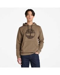 Timberland - Northwood Us Tree Logo Brushback Hoodie - Lyst