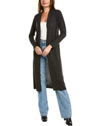 Sofiacashmere - Extra Long Wool & Cashmere-blend Duster - Lyst