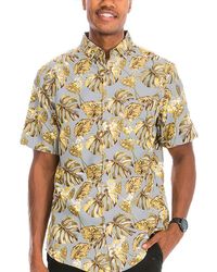 TRUEDAMES - Hawaiian Print Button Down Shirt - Lyst