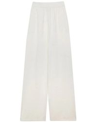 MSGM - Wool-Cashmere Pantalone Trousers - Lyst
