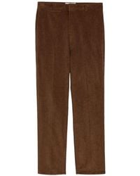 Ami Paris - Straight-Leg Corduroy Trousers With Classic Waistband - Lyst