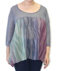 COLORS BY CARIBE - Chiffon Slub Top - Lyst