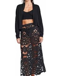 Self Contrast - Octavia Open Shawl Cardigan - Lyst