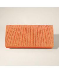 Fashnzfab - Pleated Shimmery Evening Clutch Crossbody Bag - Lyst