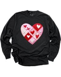 Simply Sage Market - Heart Stitching Patchwork Print - Lyst