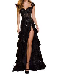 Sherri Hill Prom Dress in Yellow | Lyst