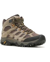 Merrell - Moab 3 Mid J035869 Walnut Leather Lace Up Performance Hiking Boots - Lyst