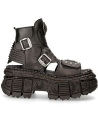New Rock - Vegan Leather Boot Sandals-Bios106-V3 - Lyst