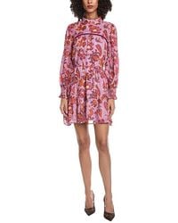 Fate - Printed Mini Dress - Lyst