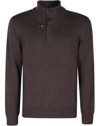 Fay - Hook Turtleneck Wool Sweater - Lyst