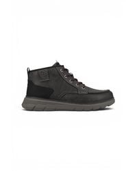 Bugatti - Leather Lace-Up Casual Ankle Boots - Lyst