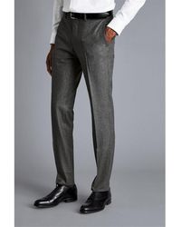 Charles Tyrwhitt - Slim Fit Italian Wool Flannel Trouser - Lyst